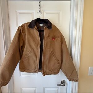 Vintage 1990s Dickies Tan Detroit Style Blanket Lined Men’s Workwear Jacket
